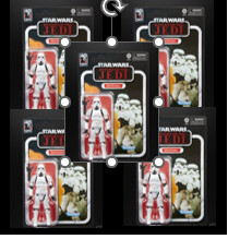 PRE-ORDER Star Wars Episode VI 40th Anniversary Black Series Action Figure Stormtrooper 15 cm pack of 5