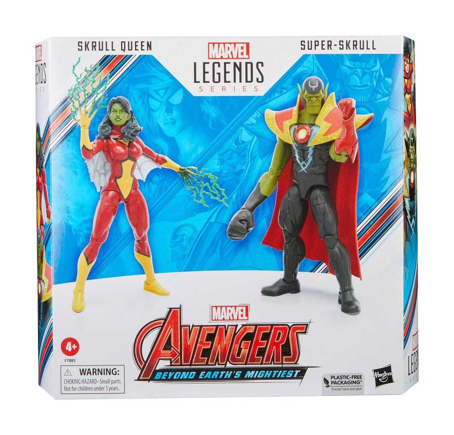 Avengers Marvel Legends Action Figures Skrull Queen & Super-Skrull 15 cm