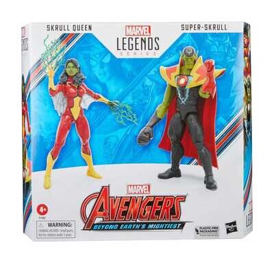 PREORDER:  Avengers Marvel Legends Action Figures Skrull Queen & Super-Skrull 15 cm