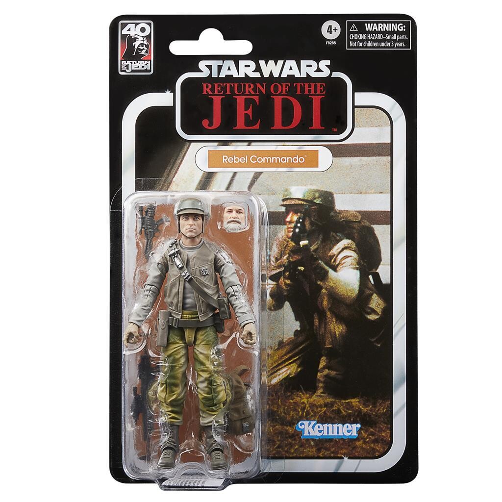 Star Wars Episode VI 40th Anniversary Black Series Action Figure Endor Rebel trooper t 15 cm