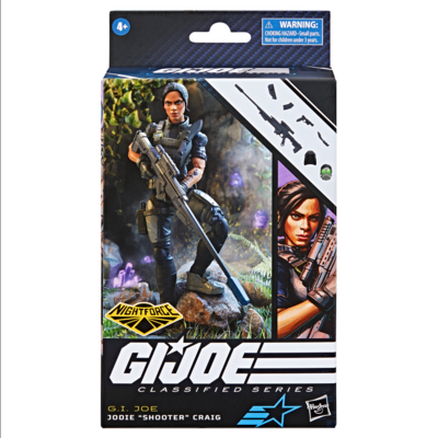 G.I. Joe Classified Series Nightforce Jodie "Shooter" Craig, G.I. Joe Action Figures, 90 [IN STOCK]