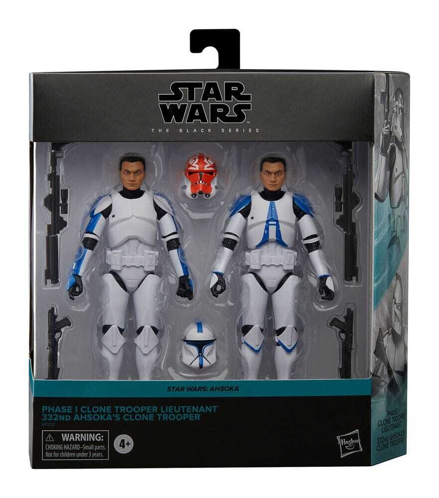 PRE-ORDER Star Wars: Ahsoka Black Series Action Figure 2-Pack Phase I Clone Trooper Lieutenant & 332nd Ahsoka's Clone Trooper 15 cm 15 cm