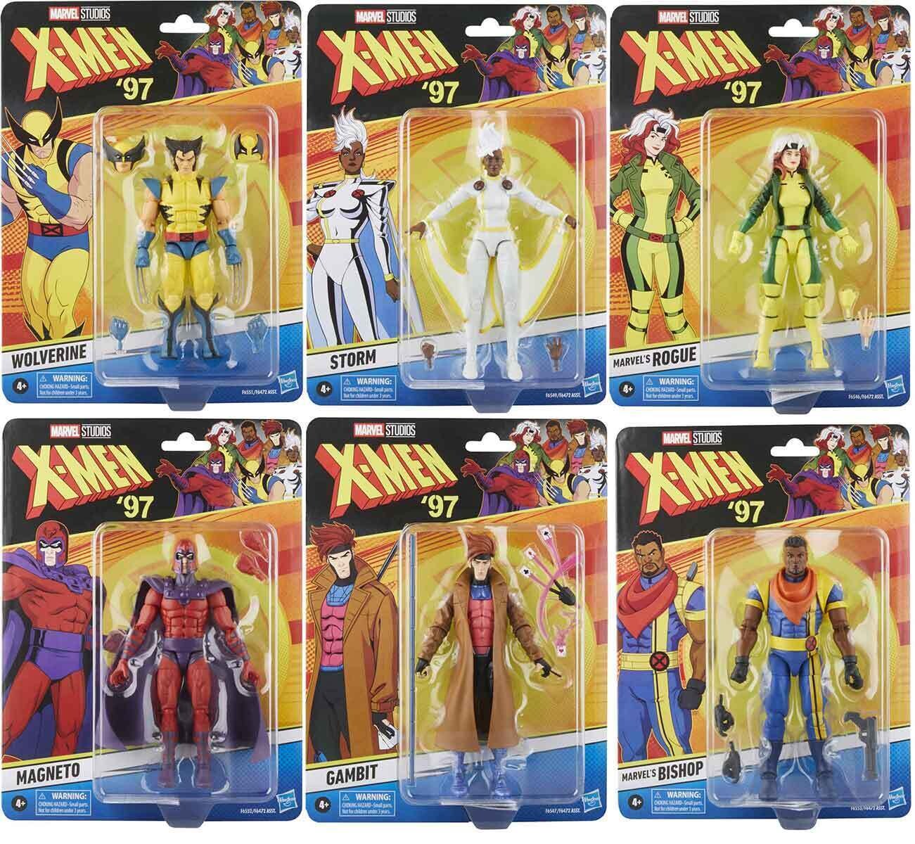 Marvel Legends Retro 6 Inch Action Figure X-Men '97 Wave 1 - Set of 6 IN STOCK