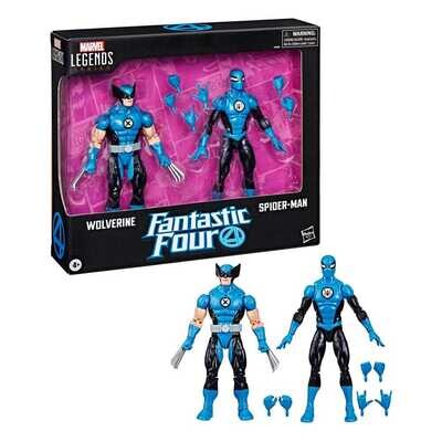 PRE-ORDER Fantastic Four Marvel Legends Action Figure 2-Pack Wolverine &amp; Spider-Man 15 cm