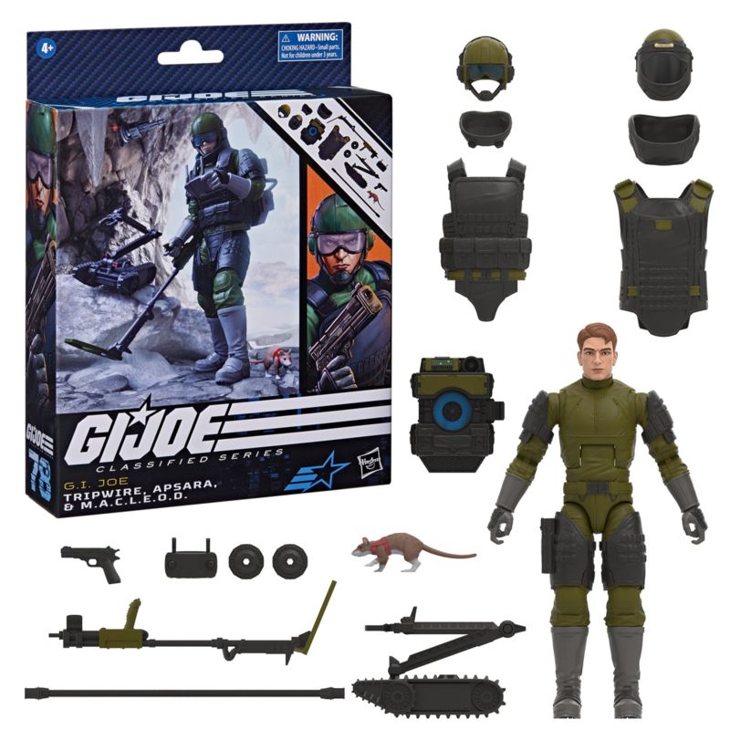 G.I. Joe Classified Series Tripwire, Apsara, &amp; M.A.C.L.E.O.D.