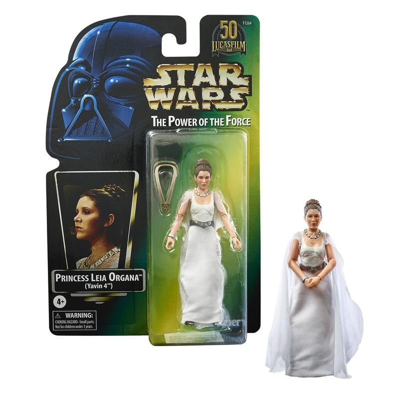 Star Wars Black Series 6 Inch Action Figure Leia Yavin (shelfwear on card