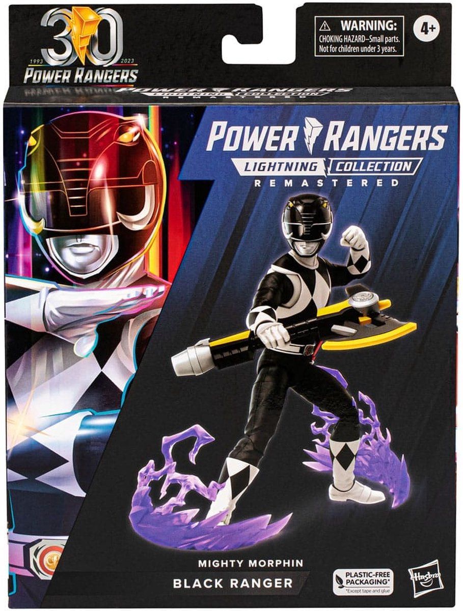 PREORDER: Power Rangers Lightning Collection Remastered Action Figure Mighty Morphin Black Ranger 15 cm