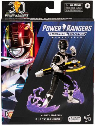 PREORDER: Power Rangers Lightning Collection Remastered Action Figure Mighty Morphin Black Ranger 15 cm