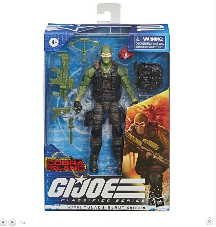 G.I. Joe Classified Series Beachhead in deflector case