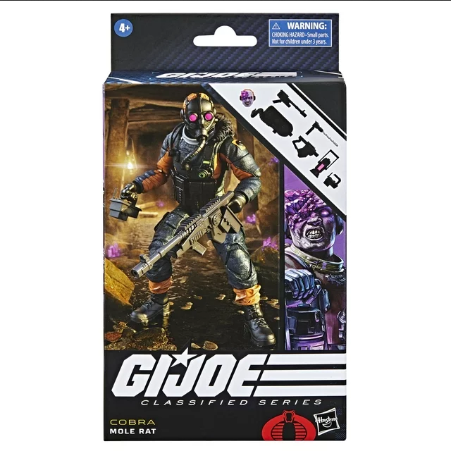 G.I. Joe Classified Series Mole Rat 94 some wear on corners of outter box