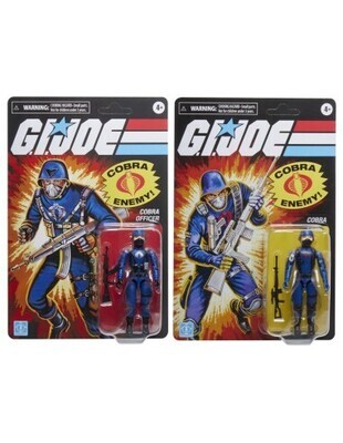 G.I. Joe Retro Collection Cobra Officer &amp; Cobra Trooper 2-Pack Pulse Exclusive [Import Stock] sealed box