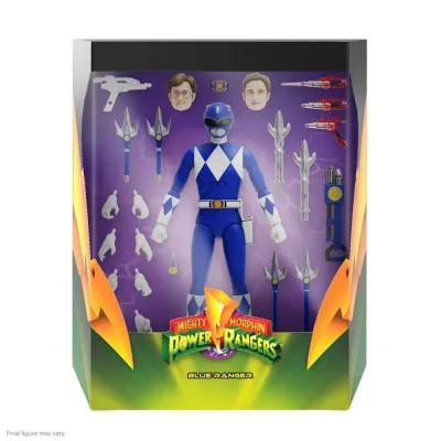 SUPER7 Mighty Morphin Power Rangers actiefiguur Ultimates Blue Ranger 18 cm Action figure