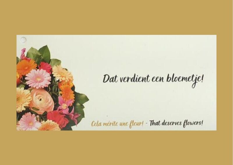 Dat verdient een bloemetje!