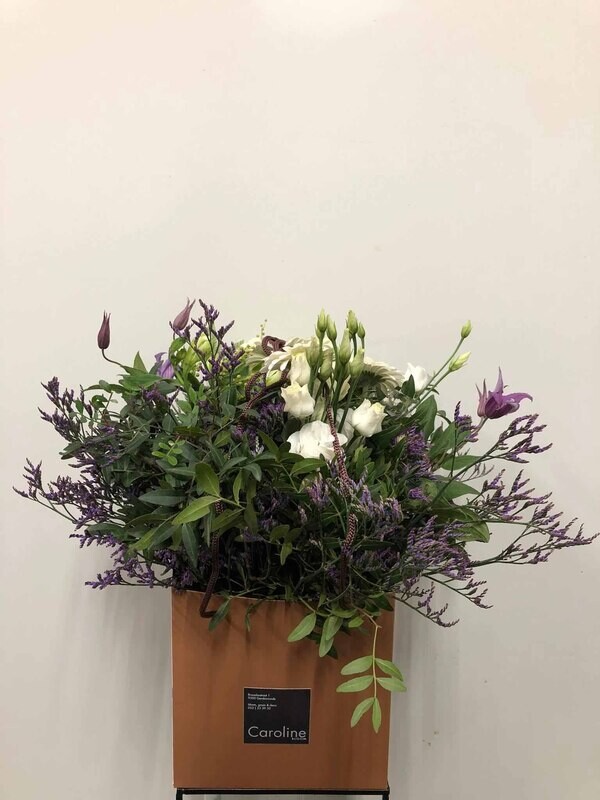Boeket paars witte tinten