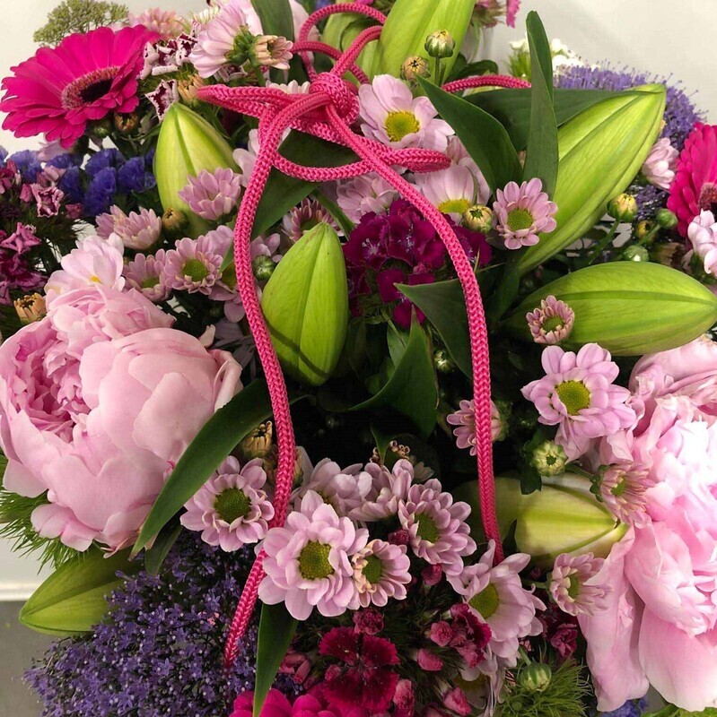 Boeket roze tinten