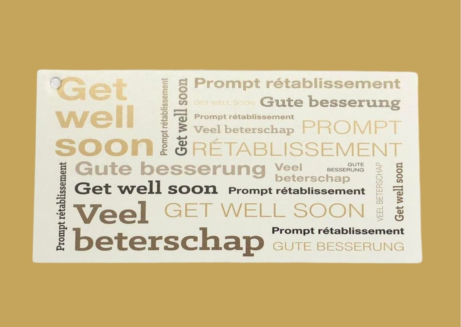 Veel beterschap!