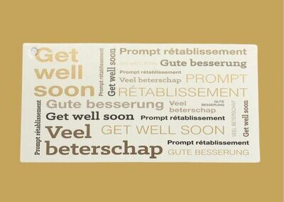 Veel beterschap!
