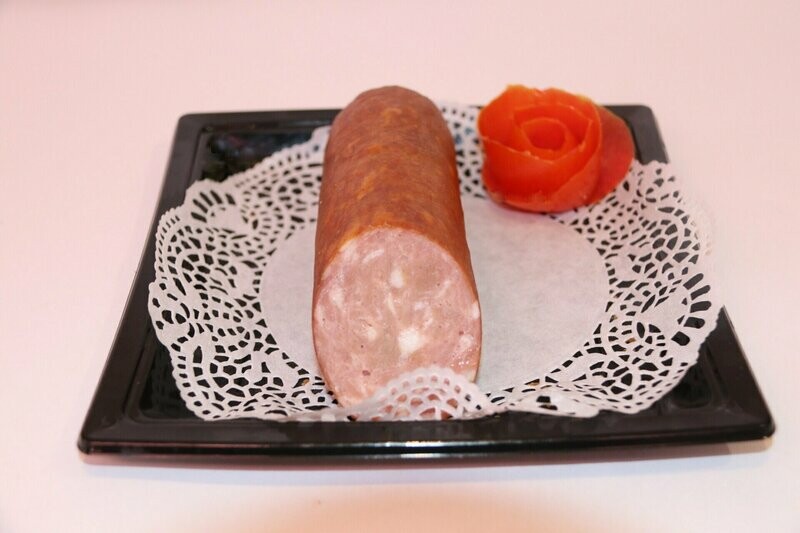 Saucisson à l'ail Fumé (le morceau de 200gr)