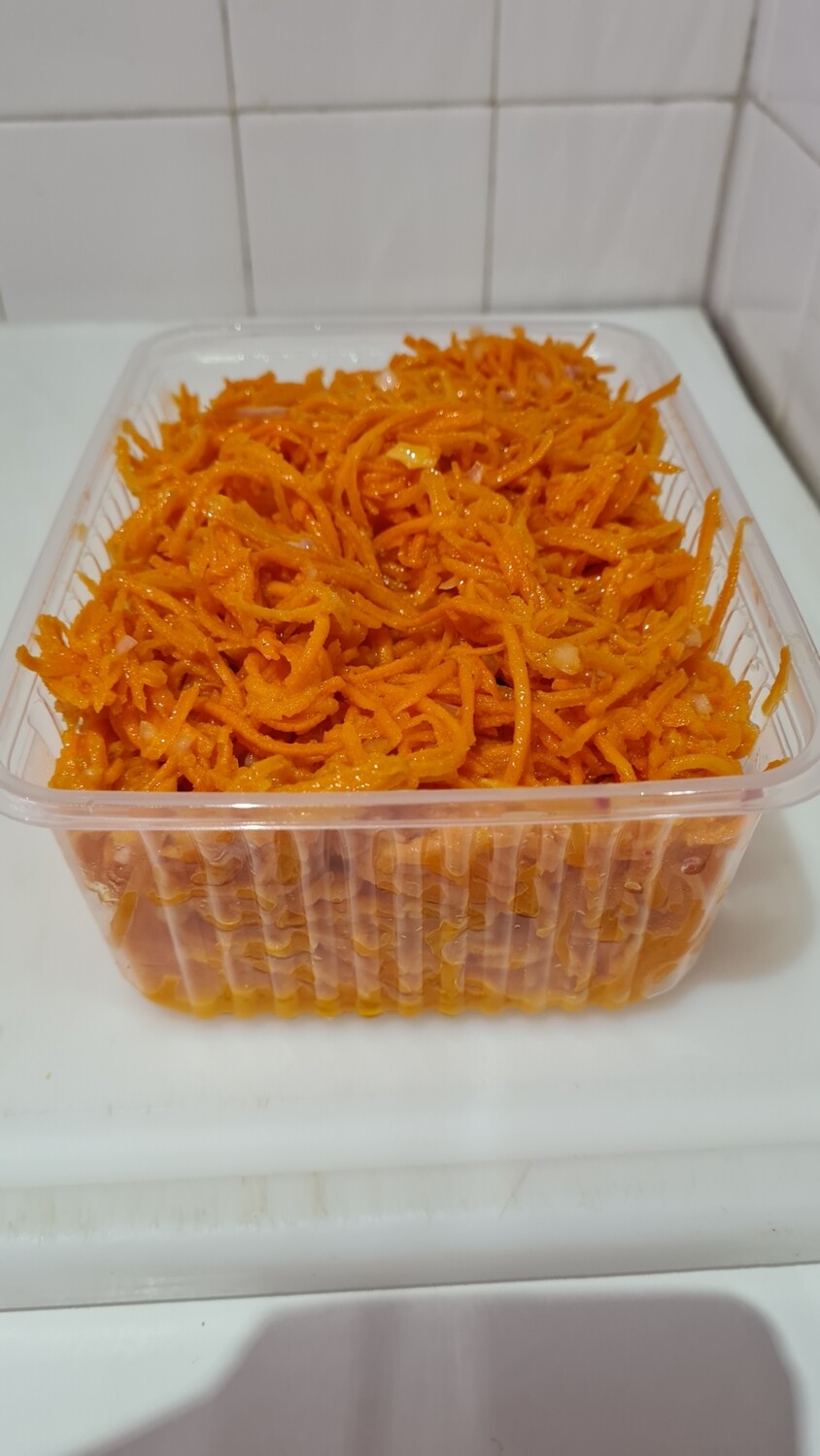 Carottes rapées ( la barquette d'environ 800gr)