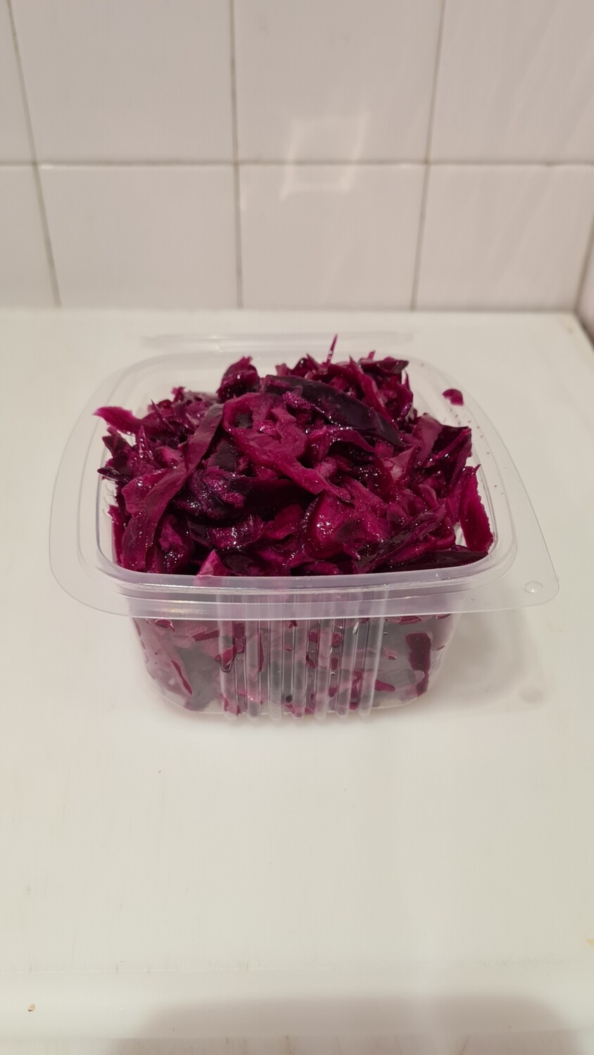 Salade de chou rouge ( la barquette d'environ 300gr)
