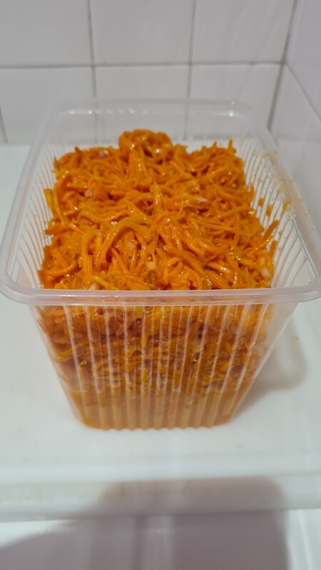 Carottes rapées ( la barquette d'environ 1kg500)