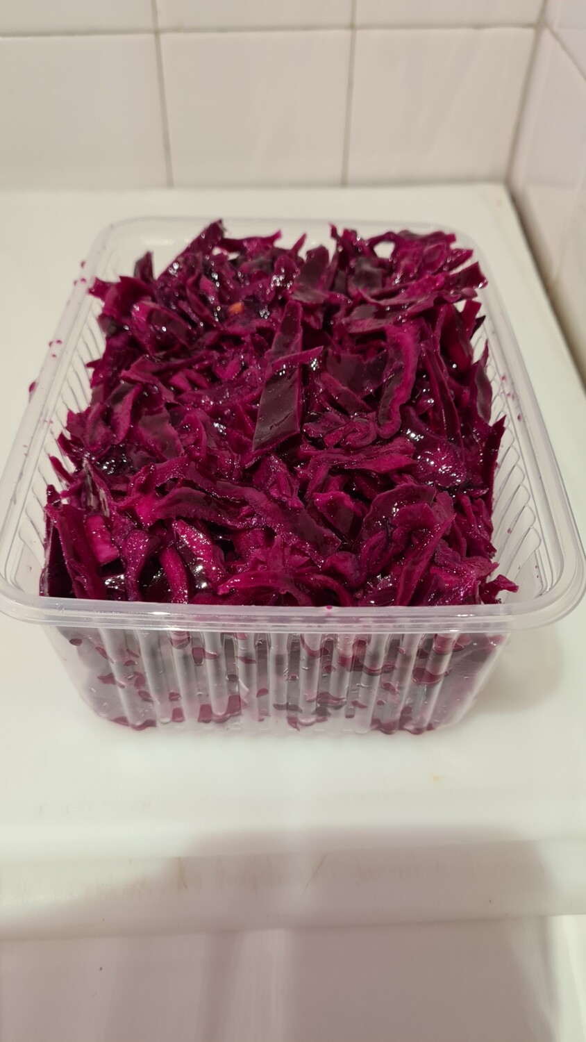 Salade de chou rouge (la barquette d'environ 650gr)