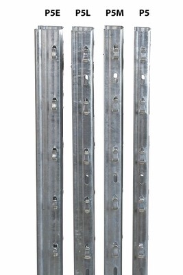 Profil Alsace eindpaal P5E, dikte 2,15mm - 250 cm, stukverzinkt