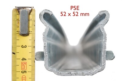 Profil Alsace eindpaal P5E, dikte 2,15mm - 275 cm, stukverzinkt