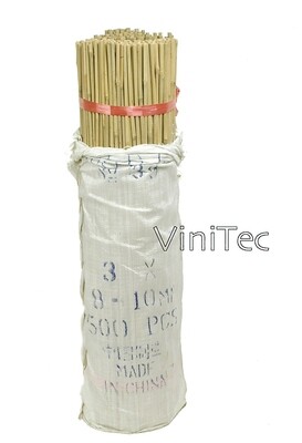 Bamboe, dikte 10 à 12mm - 75 cm / pak 250 stuks
