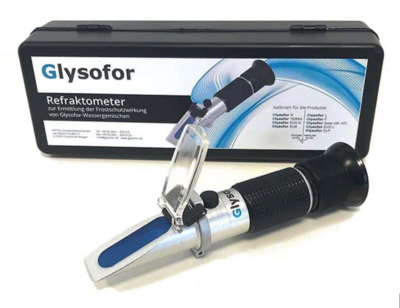 Refractometer voor meting van glycolpercentage en vriespunt