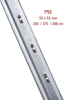 Profil Alsace eindpaal P5E, dikte 2,15mm - 275 cm, stukverzinkt
