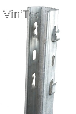 Profil Alsace tussenpaal type P5M, dikte 1,65mm - met R-haken - 250 cm