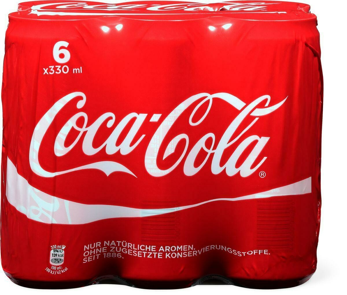 6x Coca Cola 0.33l Dose