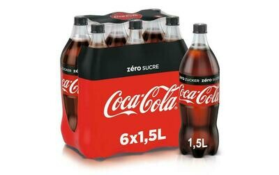 6x Coca Cola Zero 1.5l PET