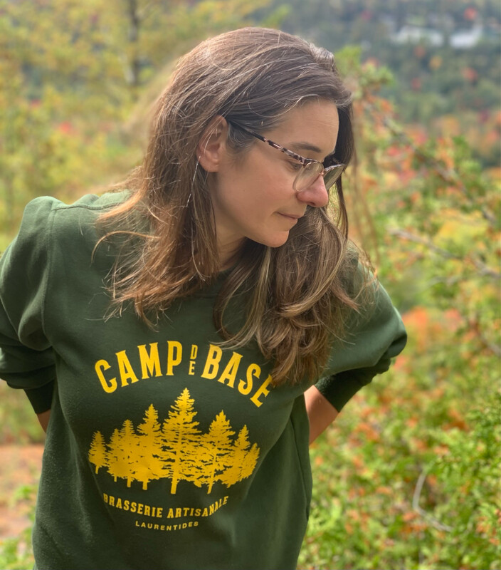 Chandail coton ouaté vert