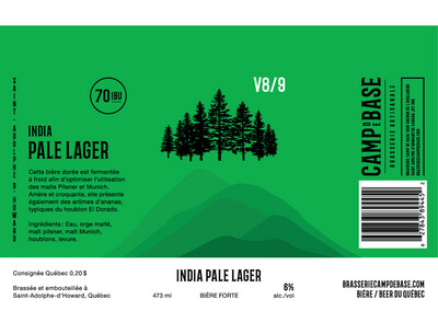 V8/9 India Pale Lager - Canette 473 ml