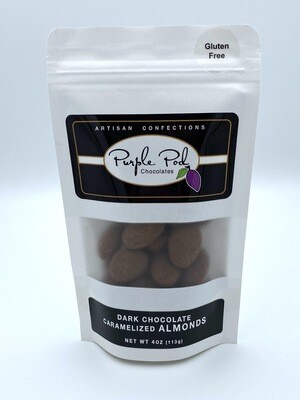 Chocolate Covered Caramelized Almonds - Purple Pod Chocolates