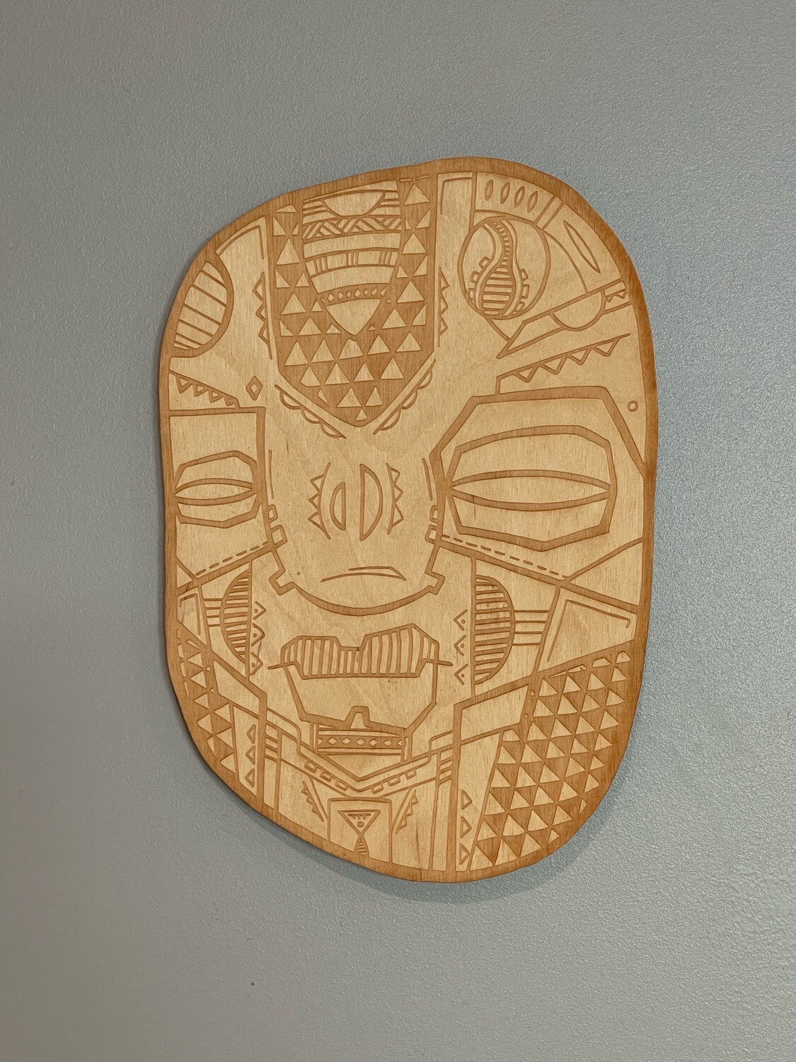 Mini Mask Woodcut