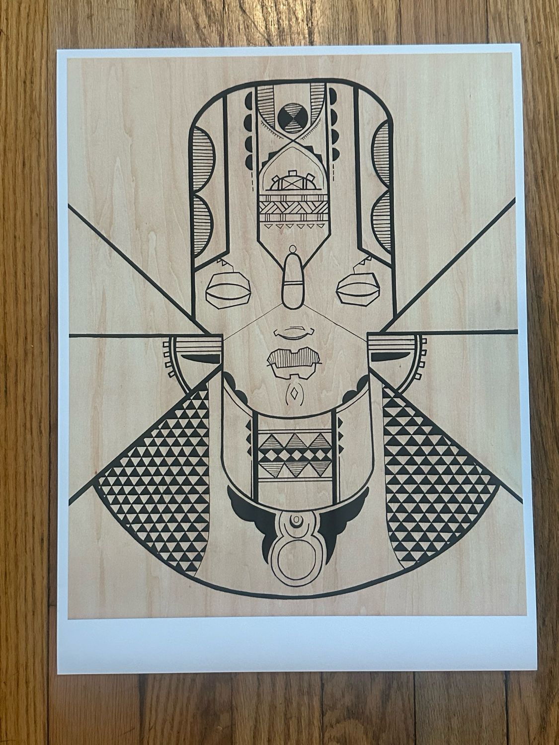 Mask Rising Giclee Print