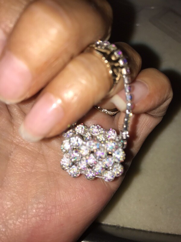 Crystal Encrusted Pom Bead Mini Purse Charm *