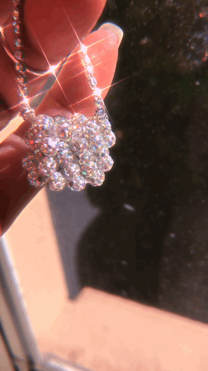 Crystal Encrusted Pom Bead Mini Purse Charm *