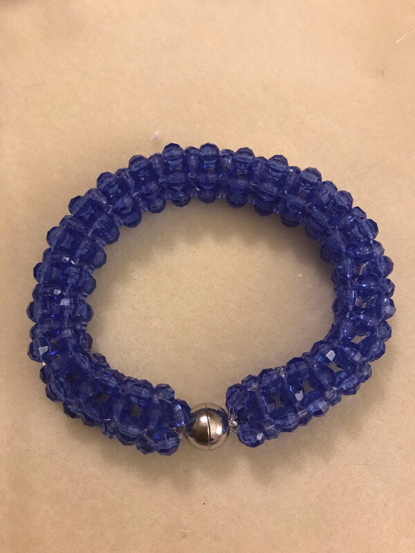 bracelet à armure cubique