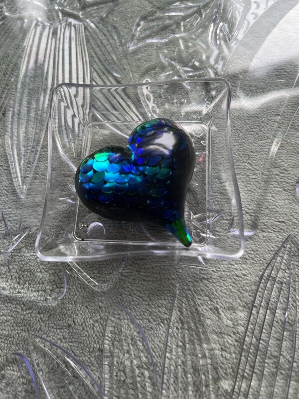 Sapphire/Emerald Color-shift - 'Dances With Color' Collection 'Art Jewel' Pendant with 14K .7mm / 20inch chain by Susan Marie