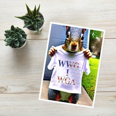 Sticker sheet - WWG1WGA Squirrel