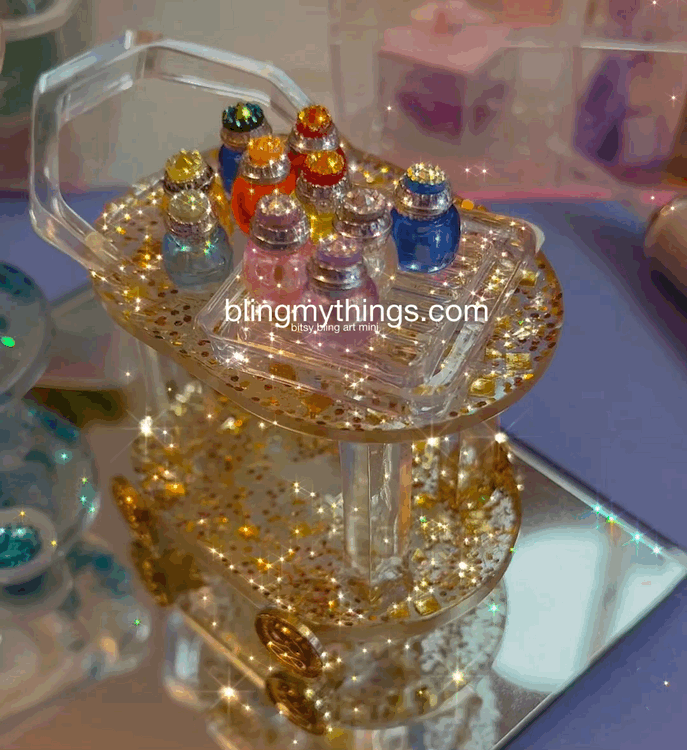 Set 6 - Miniature Perfume Bottles With Removable Stoppers