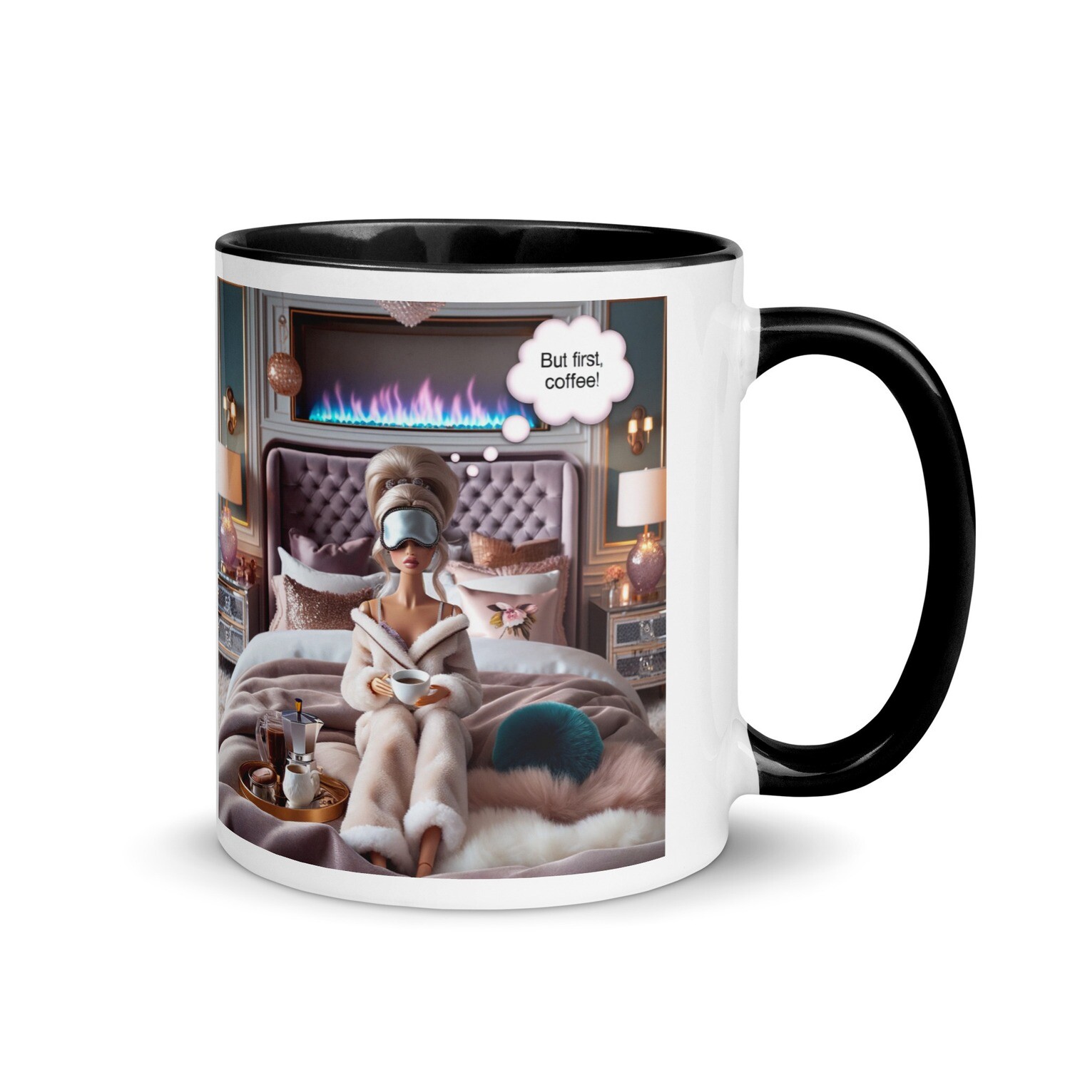 BUT 1st COFFEE! Mug with Color Inside