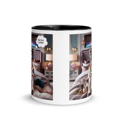BUT 1st COFFEE! Mug with Color Inside