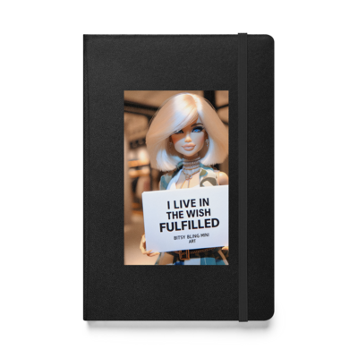 I live in the wish fulfilled-Journal -Hardcover bound notebook