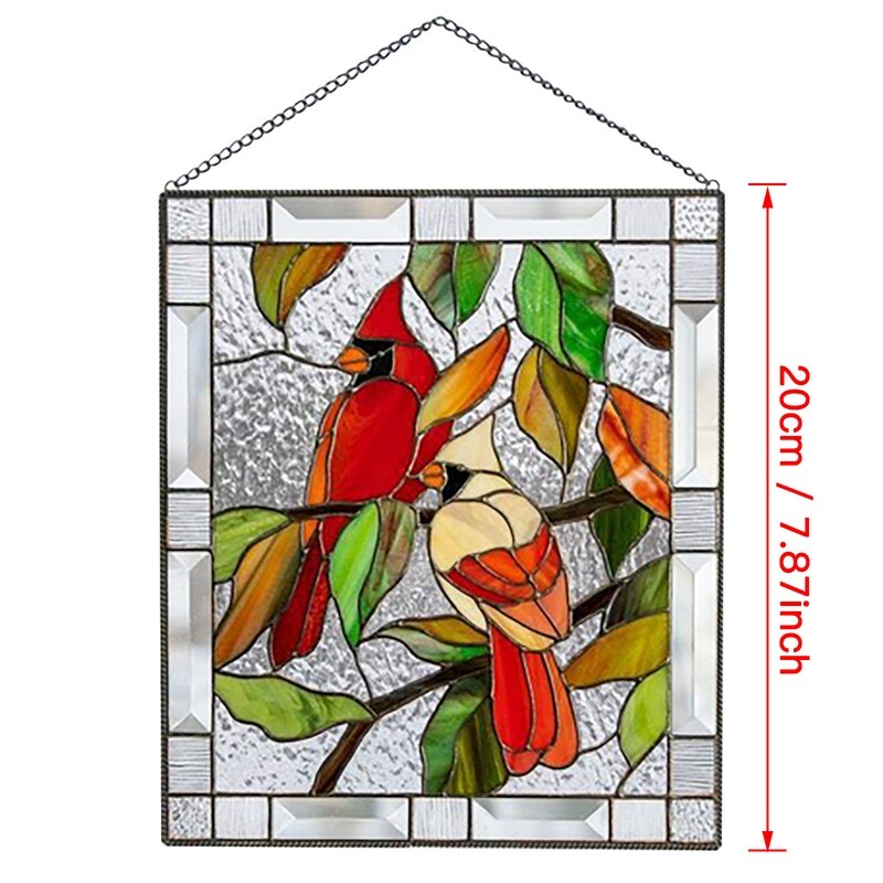 Bird Species Stained Pendant Simulation Bird Pendant Garden Garden Forest Decoration Pendant