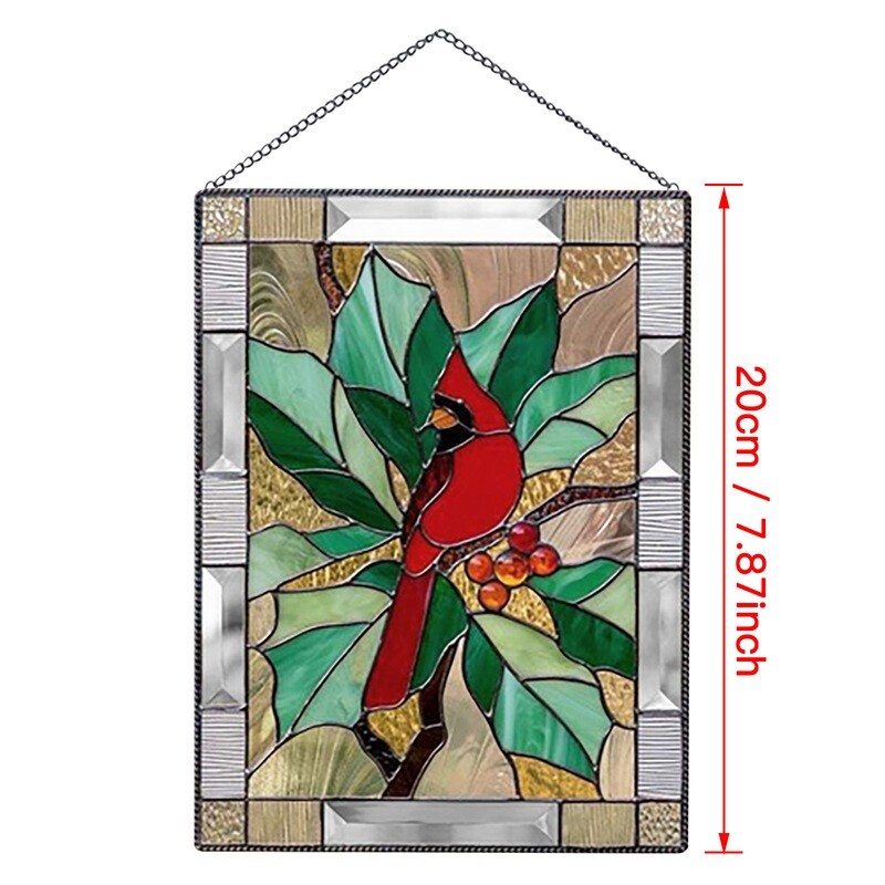 Bird Species Stained Pendant Simulation Bird Pendant Garden Garden Forest Decoration Pendant